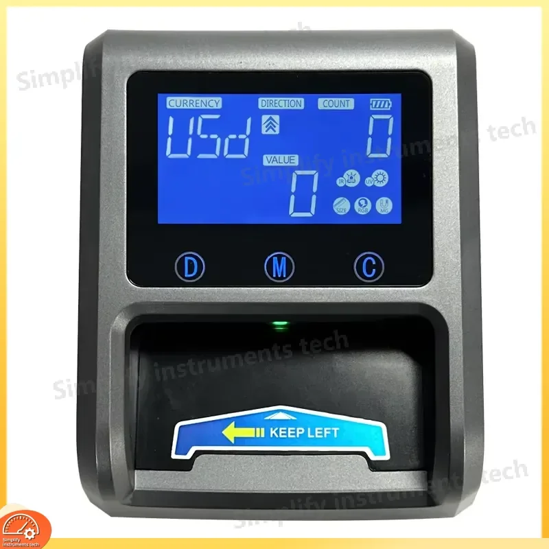 Mini Portable Money Counting for USD GBP EUR RUB BRL ISL SYP Detecting and Counting Currency Detector with Battery