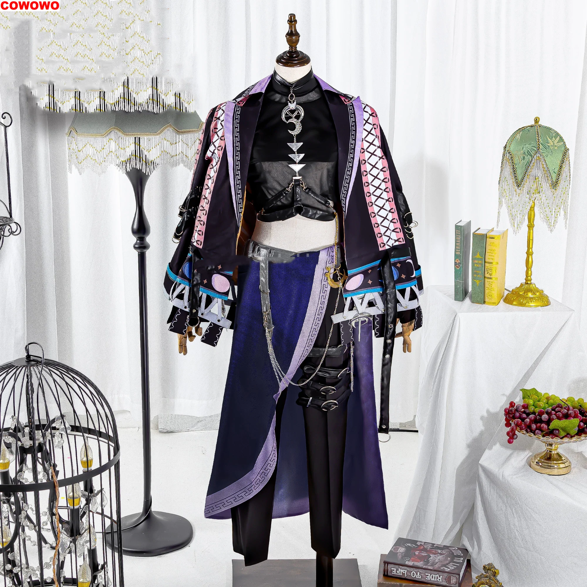 

COWOWO Nu: Carnival Quincy Chasing The Distant Promise Game Suit Handsome Cosplay Costume Halloween Party Role Play Outfit