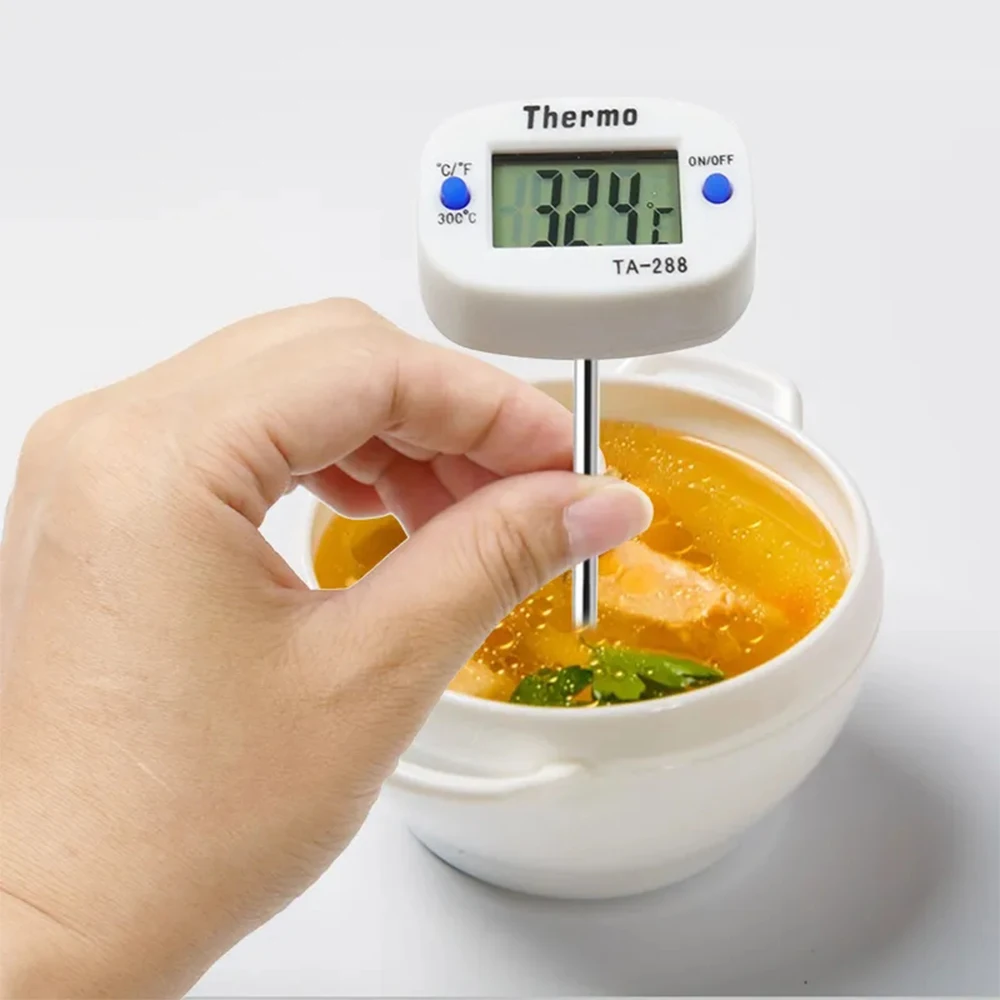Termómetro Digital para cocina, sonda para barbacoa, agua, leche, aceite, líquido, horno, Sensor de temperatura, 1 unidad