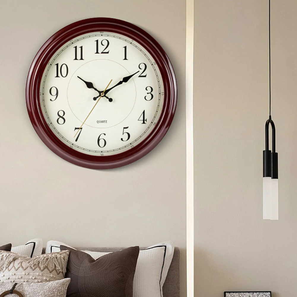 33cm Wall Clock Silent Non Ticking Vintage Clock Battery Operated  Easy= To Read For Home, Kitchen, Dining Room Decorations New