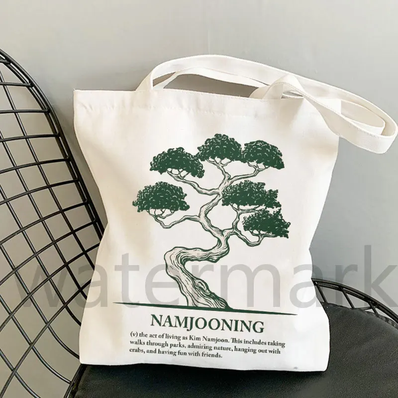 Kpop Aesthetic Shopping Bag Totes Large Shopper Namjooning Tote Bag  Canvas Tote Bag Shopping Bag  Eco Friendly Bag  Art Bag