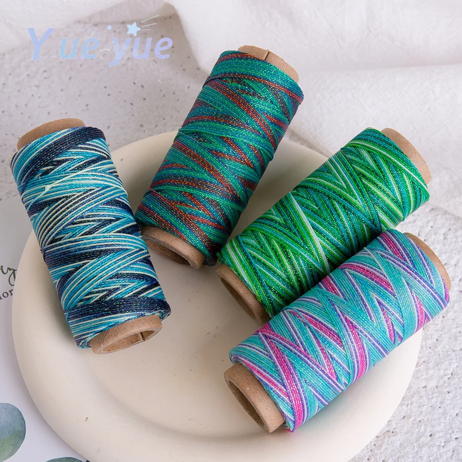 High End 0.5mm Starry Sky Segment Wax Dyed Wire, 85M DIY Hand Rope, Keychain, Macrame Hand Woven
