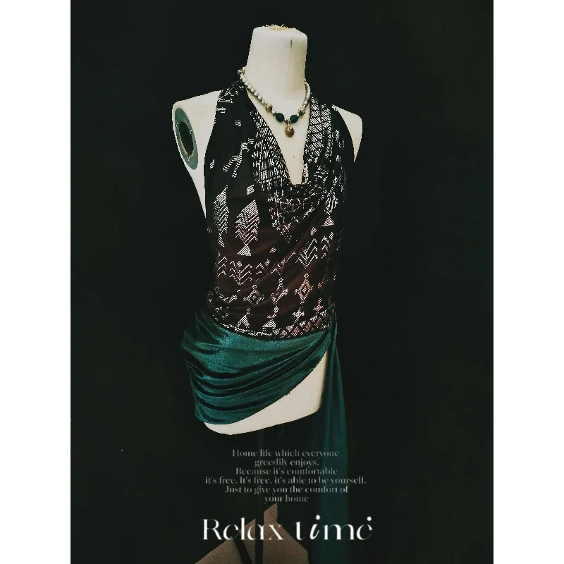 Trajes de dança do ventre tribais de fusão personalizados com maior elasticidade muito boa