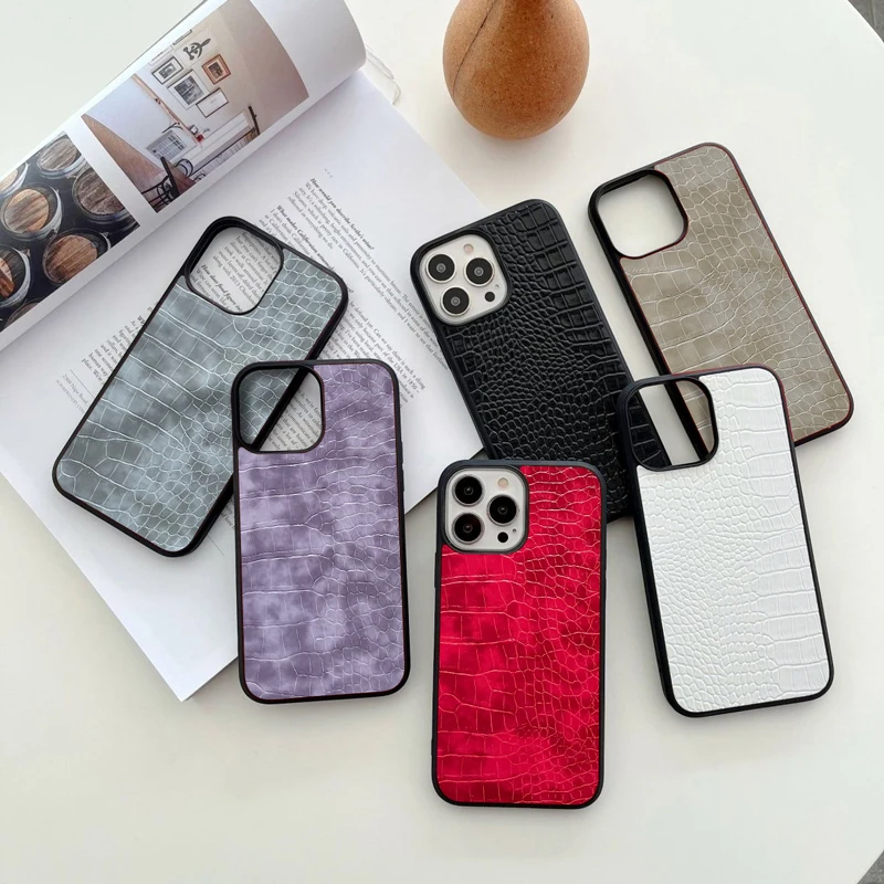 Luxury Crocodile Leather Case For Samsung galaxy S20 S21 FE S22 S23 S24 S25 Ultra Plus Protective Back Cover for Samsung S25