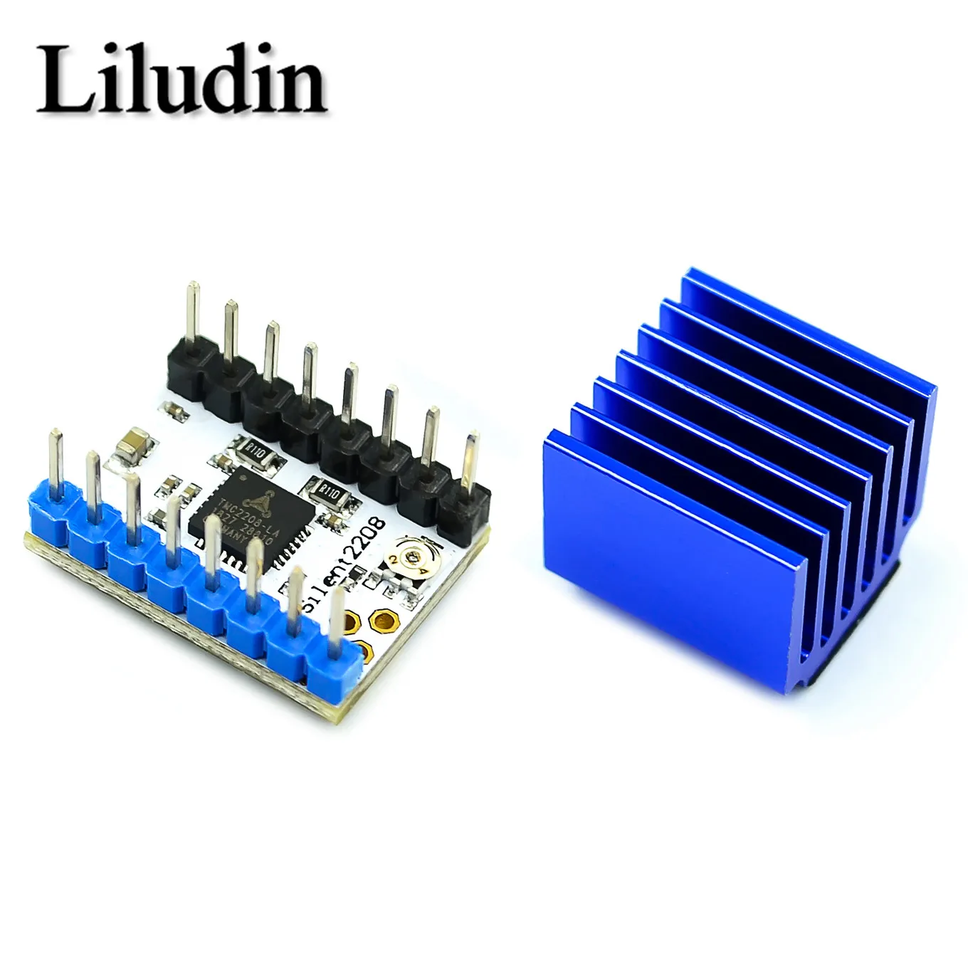 3D Printer TMC2208 Stepper Motor Driver V1.2 Stepper Driver Module with Heat Sink Screwdriver for 3D Printer Controller