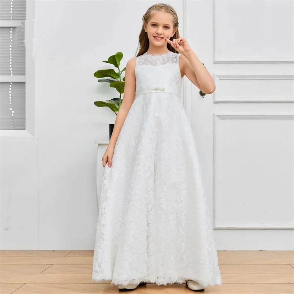 

Princess Flower Girl Dress Wedding Ceremony Junior Bridesmaid Dress Birthday Evening Party Event Prom Banquet Pageant For Kids