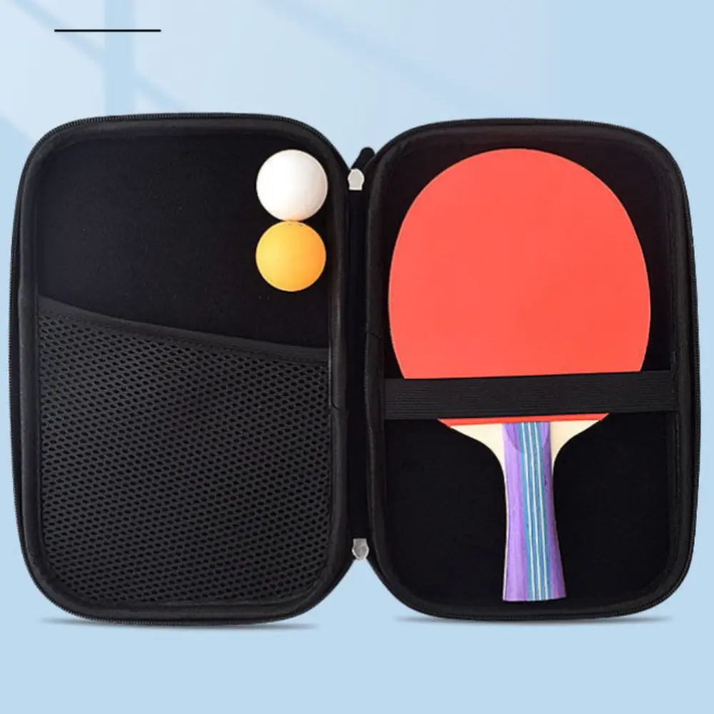 

EVA Ping Pong Ball Bat Case Square Hard Shell Table Tennis Bat Case Training Waterproof Paddle Storage Bag Gymnasium
