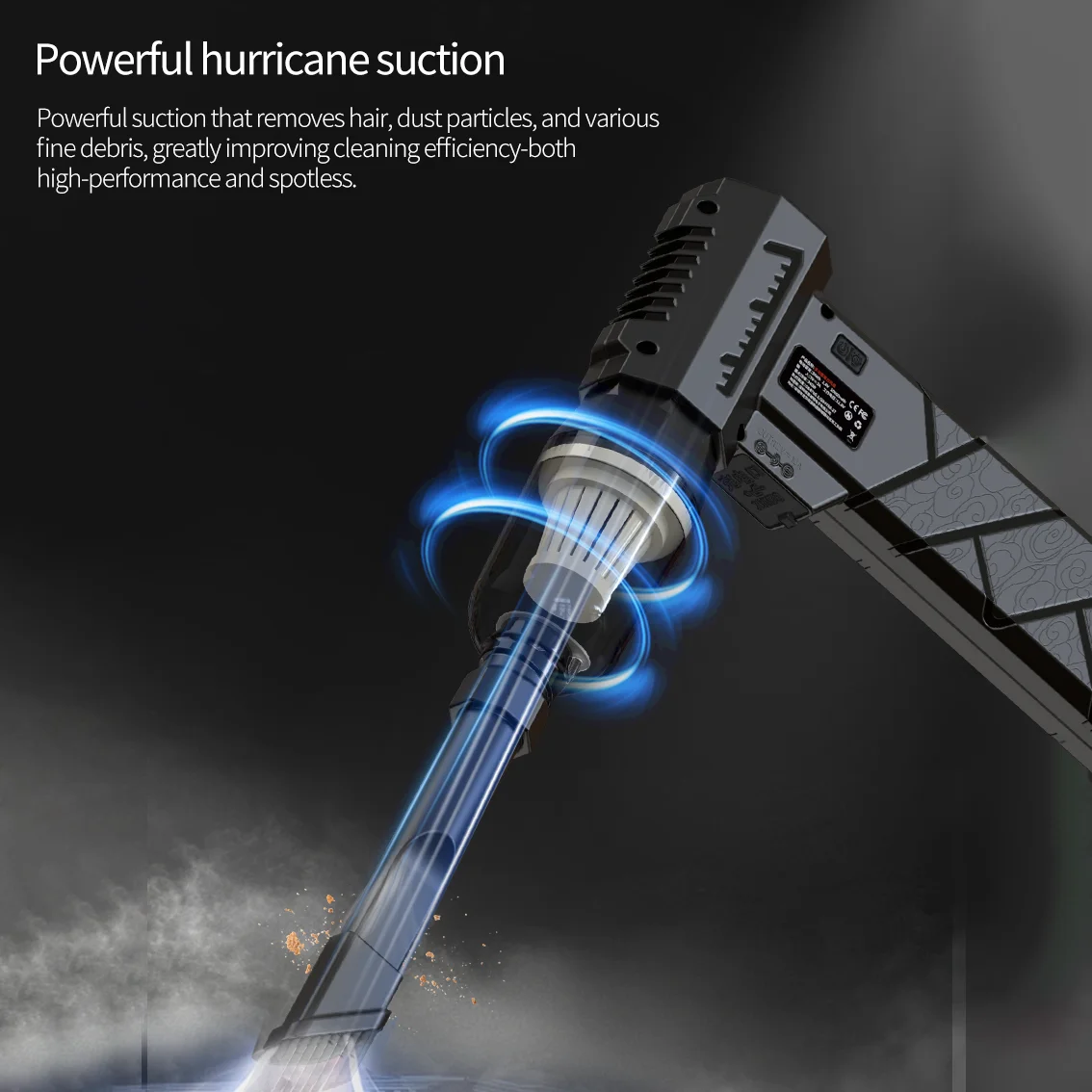 

HF78M40/AT15 Powerful Turbo Air Blower 800g Blowing Force Strong Airflow Turbo Fan Power Bank Function Wireless Air Duster Gun