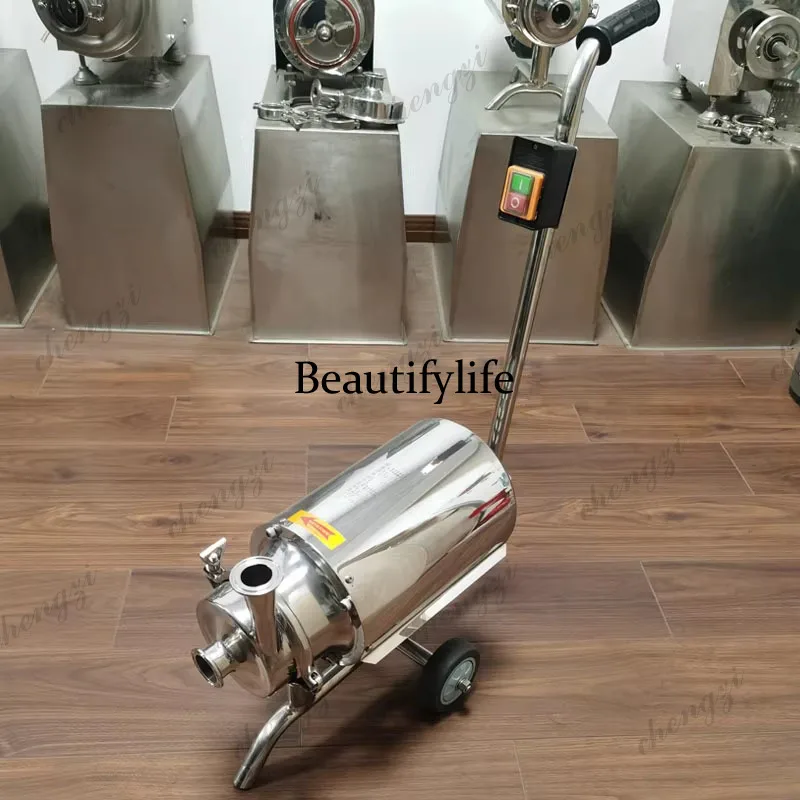 1T 3T  Mobile Sanitary Pump Professial  BAW 304 Stainless Steel Centrifugal Pump for Food Beverage Dairy Transfer 380v