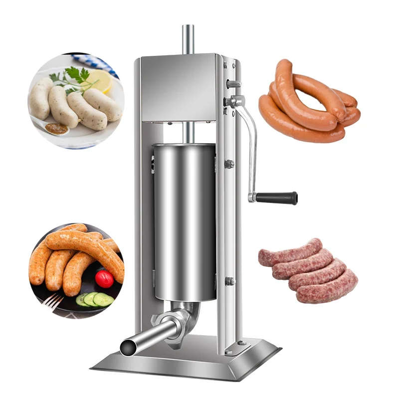 

factory 3l 5l 7l 10l 12l 15l manual sausage filling machine/sausage making machine for sale