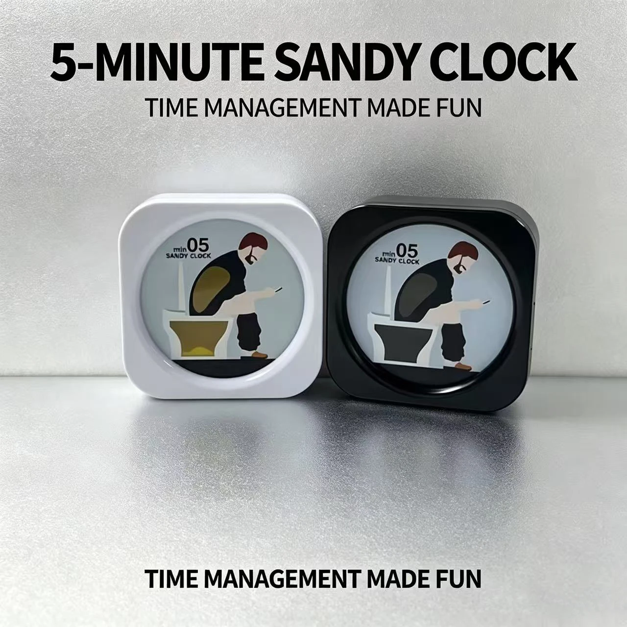 Minuteur sablier créatif de cinq minutes pour la relaxation, outil de relaxation pour la pleine conscience et la méditation