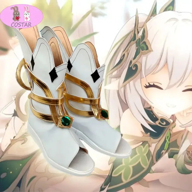 2025 Jahre bestehend aus Genshin Impact Cosplay Schuhe Nahida Kusanali Kostüm Stiefel Sumeru Dendro Avidya Forest Ranger Trainee