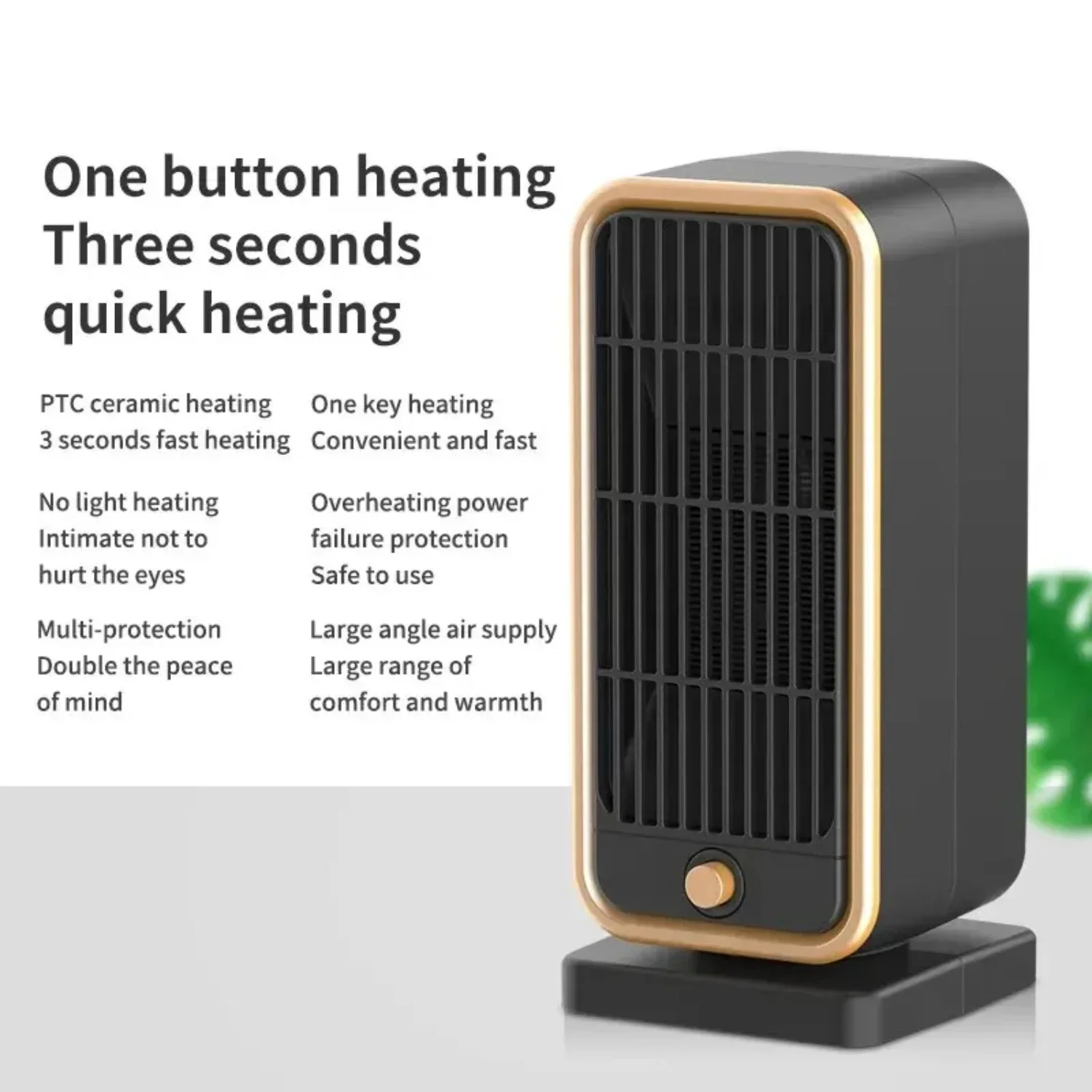 Efficient Portable Ceramic 500W/220V Heater - Bring Cozy Warmth to Your Home with Hand and Foot Heating