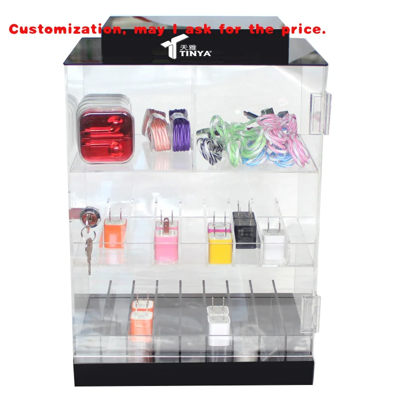 custom.Tinya Custom Retail Shop Store Acrylic Cellphone Smartphone Mobile Cell Phone Accessory Display Rack Mobile Phone St