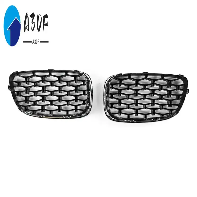 

A30F-For BMW 5 Series GT F07 Hatchback 2010-2017 Car Silver Diamond Meteor Style Front Grille
