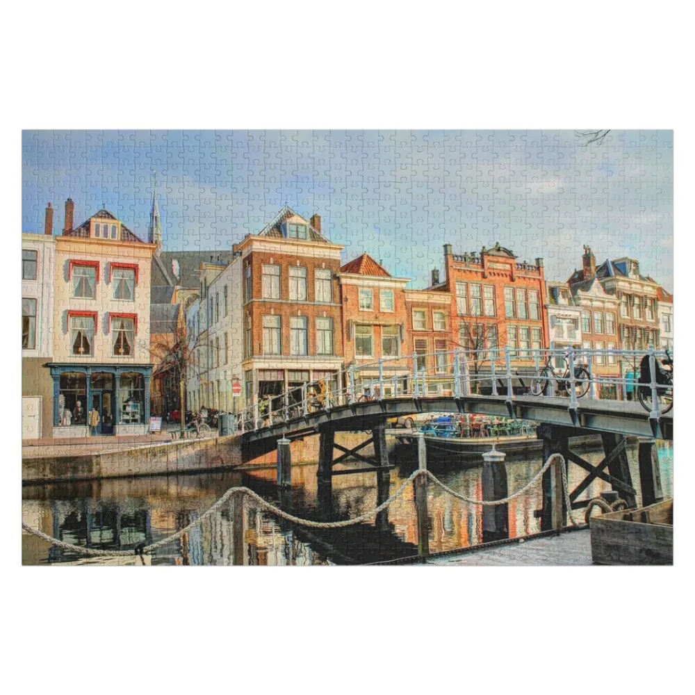 

City Center Leiden Netherlands Jigsaw Puzzle Personalized Name Personalized Child Gift Works Of Art Personalized Toy Puzzle