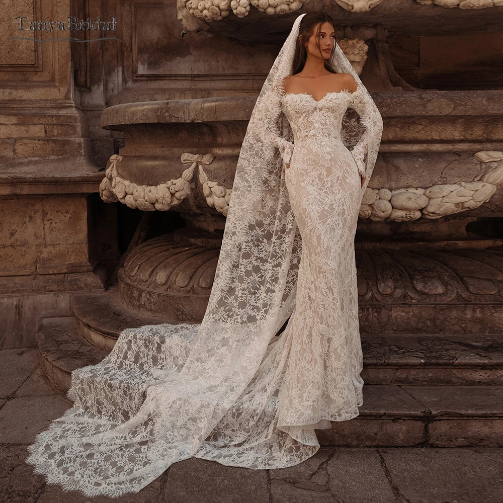 

Soft Lace Wedding Long Veils .Bridal Veil With Clip Chic DV073