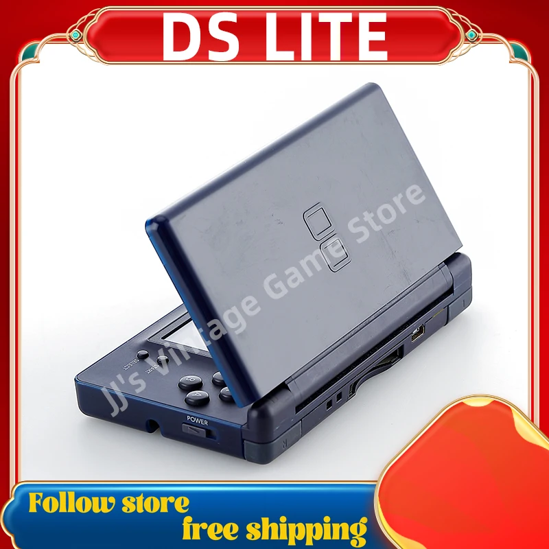 NDSL Retro Game Console Full Colors Dual Screen Support Multiple Language Free Game for DS Lite Handheld Game Consola red