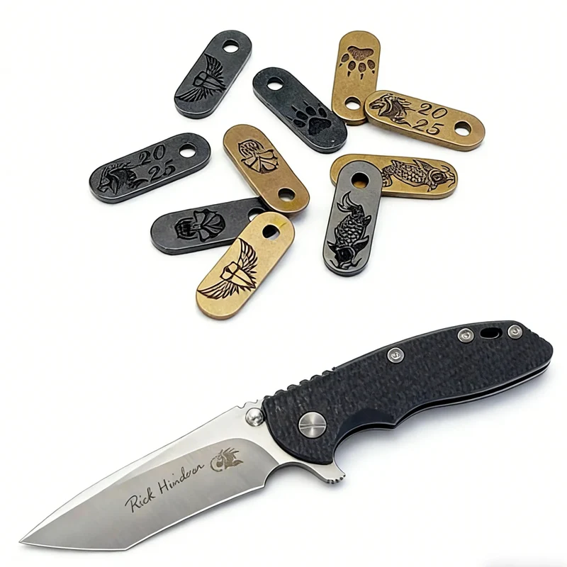 

5 Types Knife Back Clip Clamp Filler Tab Filling Plate for Rick Hinderer XM-18 XM-24 Knives DIY Replace Parts XM18 XM24