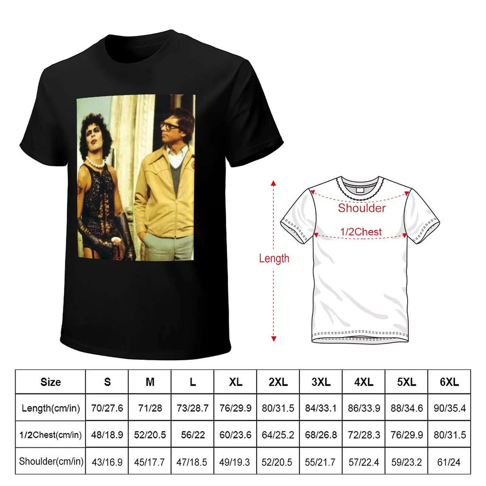 Frank N Furter x Brad T-Shirt Work Casual Loose Fit T-Shirt