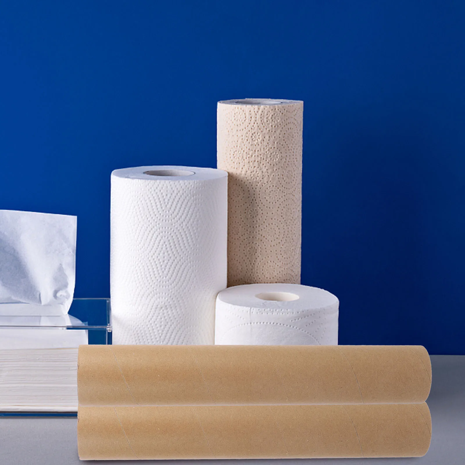 3Pcs Paper Tube DIY Craft Rolls Creative Cardboard Cylinders for Painting Cutting Gluing School Craft Supplies and Art Projects