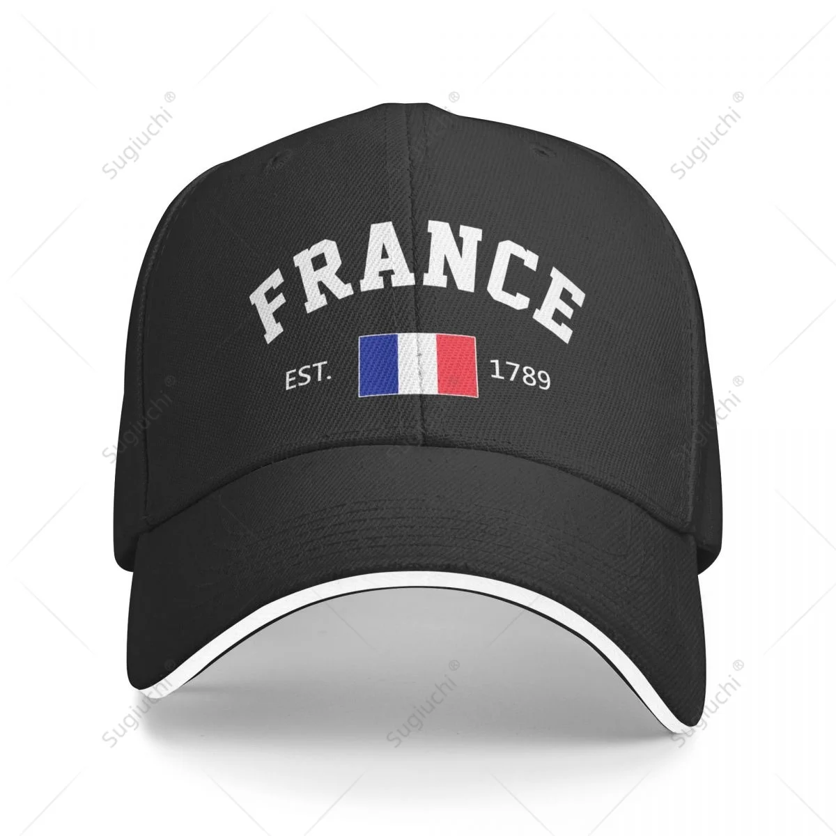 Baseball Cap France EST.1789 Independence Day Men Women Unisex Hip Hop Sandwich Caps Snapback Golf Hat Fishing