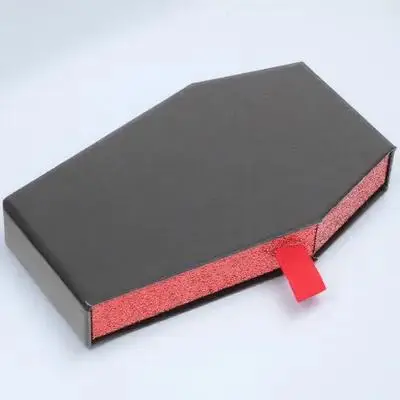 

Coffin Packing Box Halloween Theme Storage Case Mini Skull Bat Crystal Gothic Decor Haunted House Halloween Coffin Storage Box