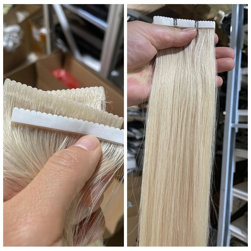 Classic Coda Straight European Remy Invisible Tape In Human Natural Hair Extensions Seamless Blonde Tape Hair 22\'\' 10pcs 30g