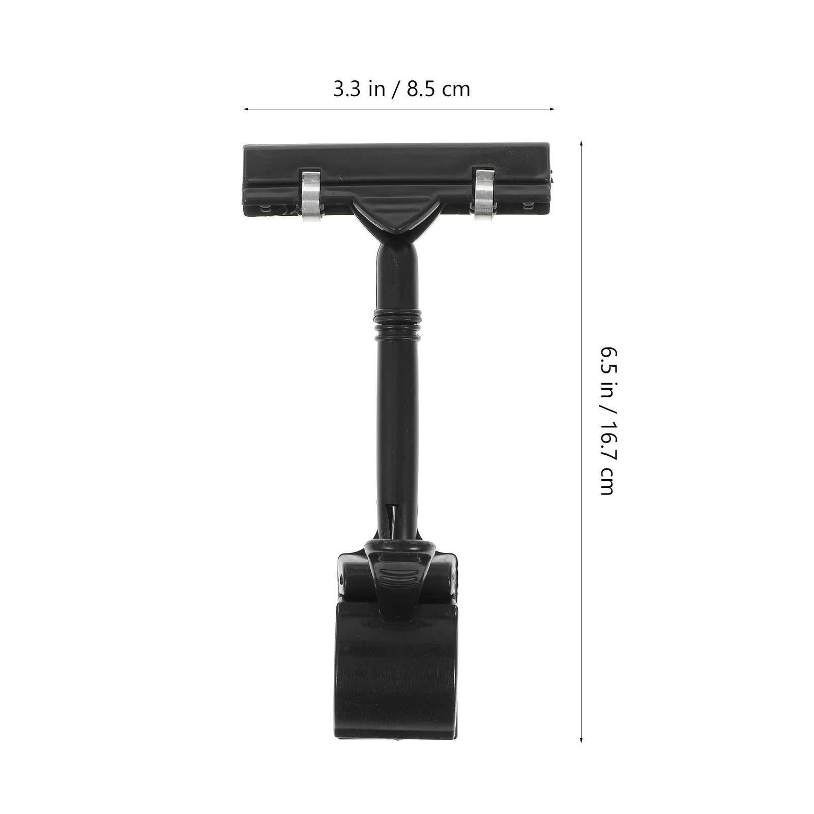 

10 Pcs Price Clip Double Head Sign Holder Plastic Tag Holders Folder Display Basket Labels Clips Shelf