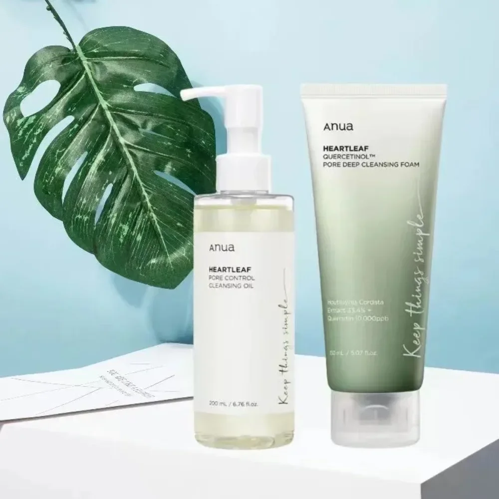 Coreano anua heartleaf 77% conjunto de cuidados com a pele anua hidratante toner removedor de maquiagem essência bétula branca 70% hidratante facial