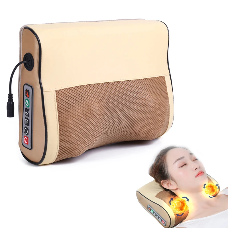 

Back Neck Massager Infrared Heating Electric Shoulder Foot Massage Pillow Deep Tissue Kneading For Waist Legs Shoulder2027