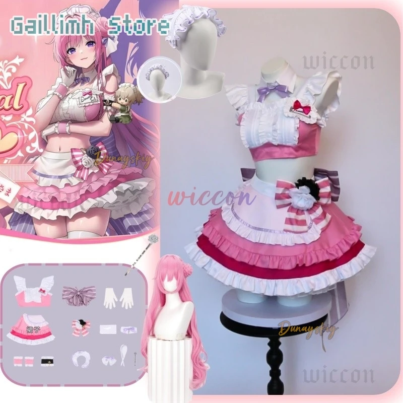 

NIKKE：The Goddess Of Victory Dorothy Cosplay Costume Doro Sweet Lolita Dress Wig Props Women Maid Net Uniform Halloween Carnival