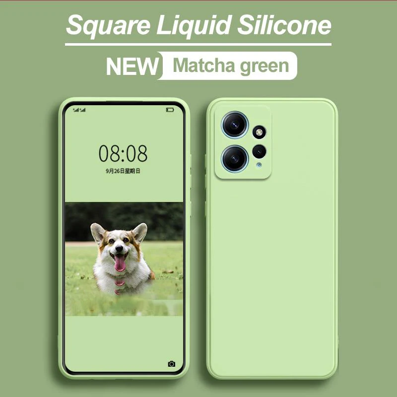Für Xiaomi Redmi Note 12 Hülle, flüssiges Silikon, schlichter Gummi-Schutz, Redmi Note 12 4G Hülle – Detail 8