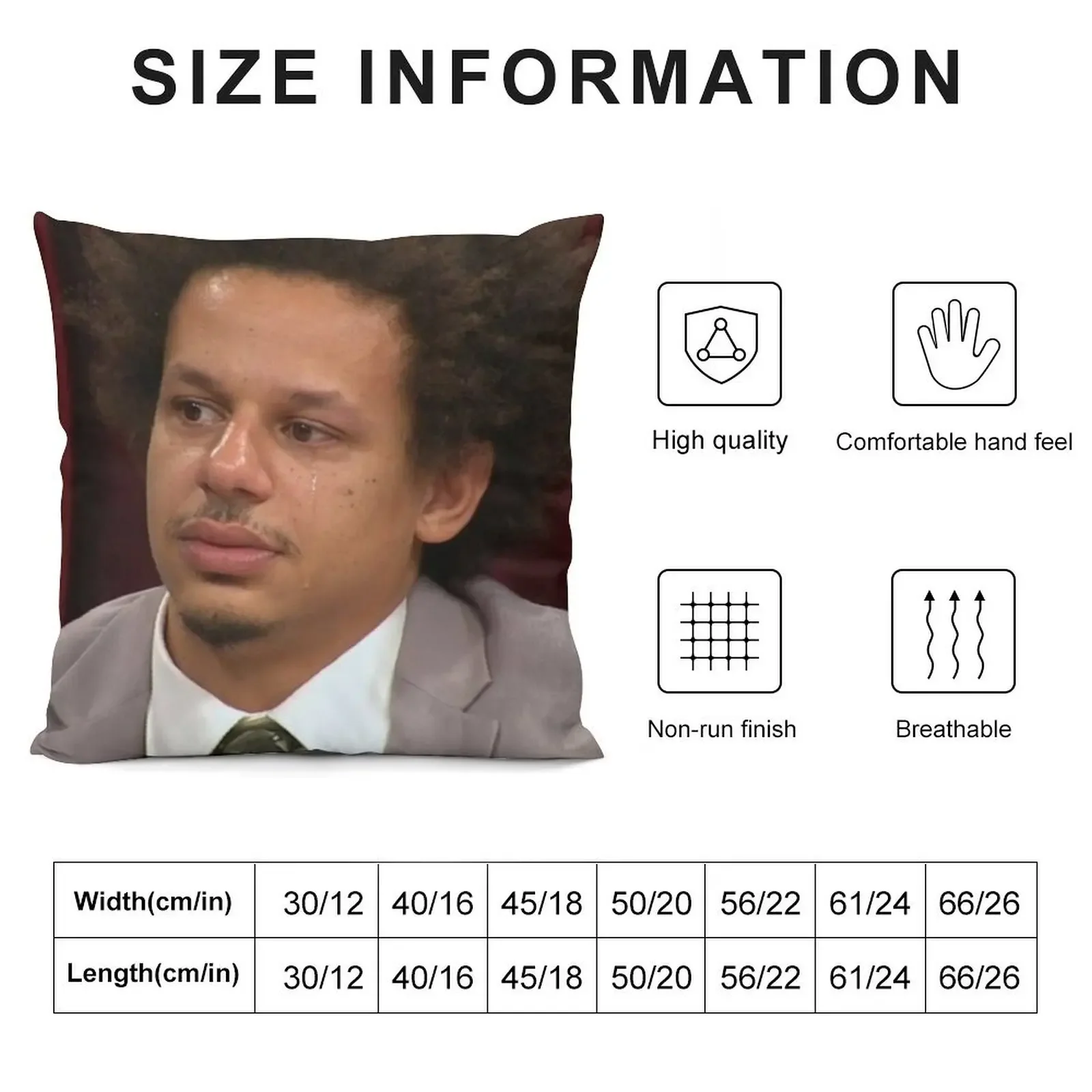 Eric Andre Single Tear Throw Pillow Elastic Cover For Sofa Sofa Cushions Cushion Child Ornamental Pillow pillow