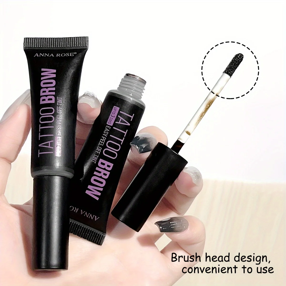 Professional Eyebrow Enhancers ครีมผู้หญิงธรรมชาติ Liquid Dyeing Eyebrow Set Brow Tattoo สีติดทนนานกันน้ํา Eyebrow Gel