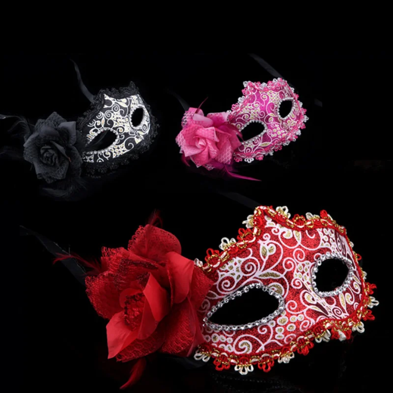Lace Mask Birthday Banquet Party Fashion Single Product Makeup Masquerade Fun Props Festival Face Cover Fun Decoration