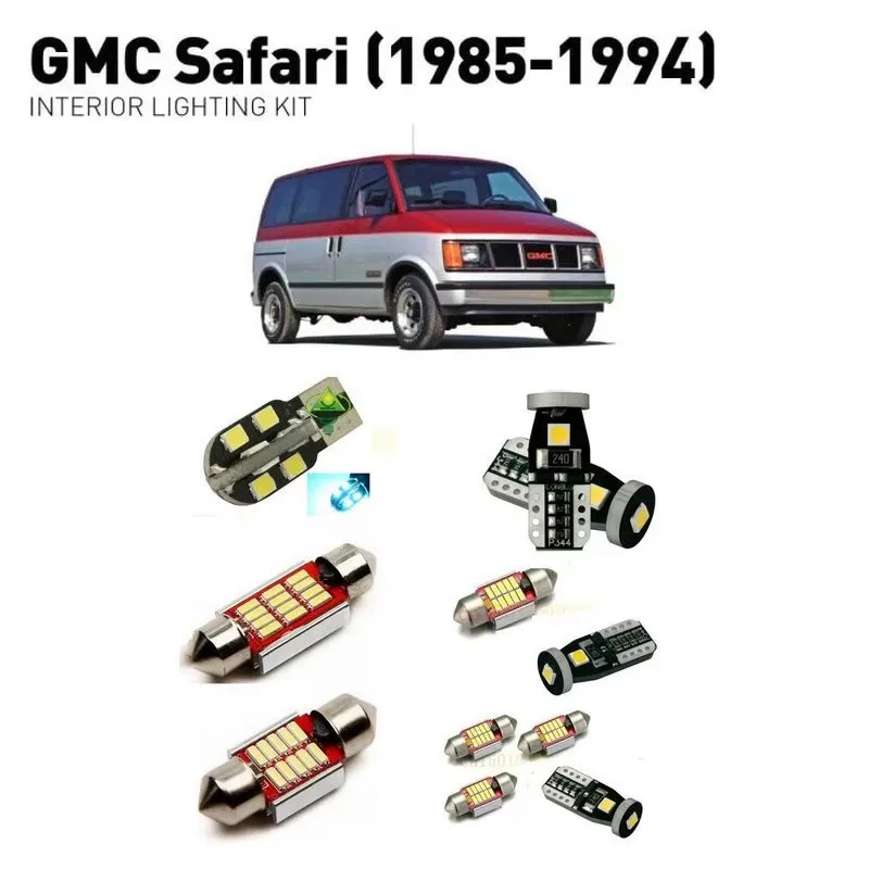 

For GMC safari 1985-1994 11pc Car Led Interior Lighting Auto automotive light bulbs lamp for cars error free