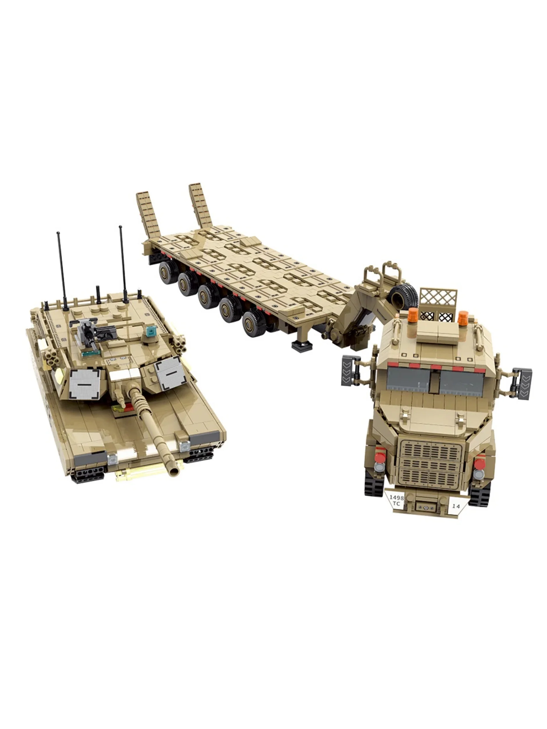 3580 pièces militaire M1070 blindé véhicule technique blocs de construction transporteur réservoir transporteur voiture brique modèle Kit adultes enfants cadeaux
