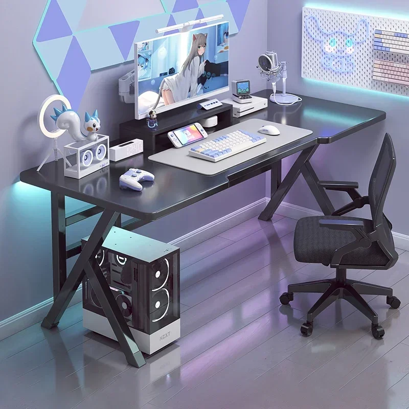 Nordic Manmade Board Computer Desk Office Furniture Bedroom Gaming Desk Simple Personality Household White Gamer Pc Table