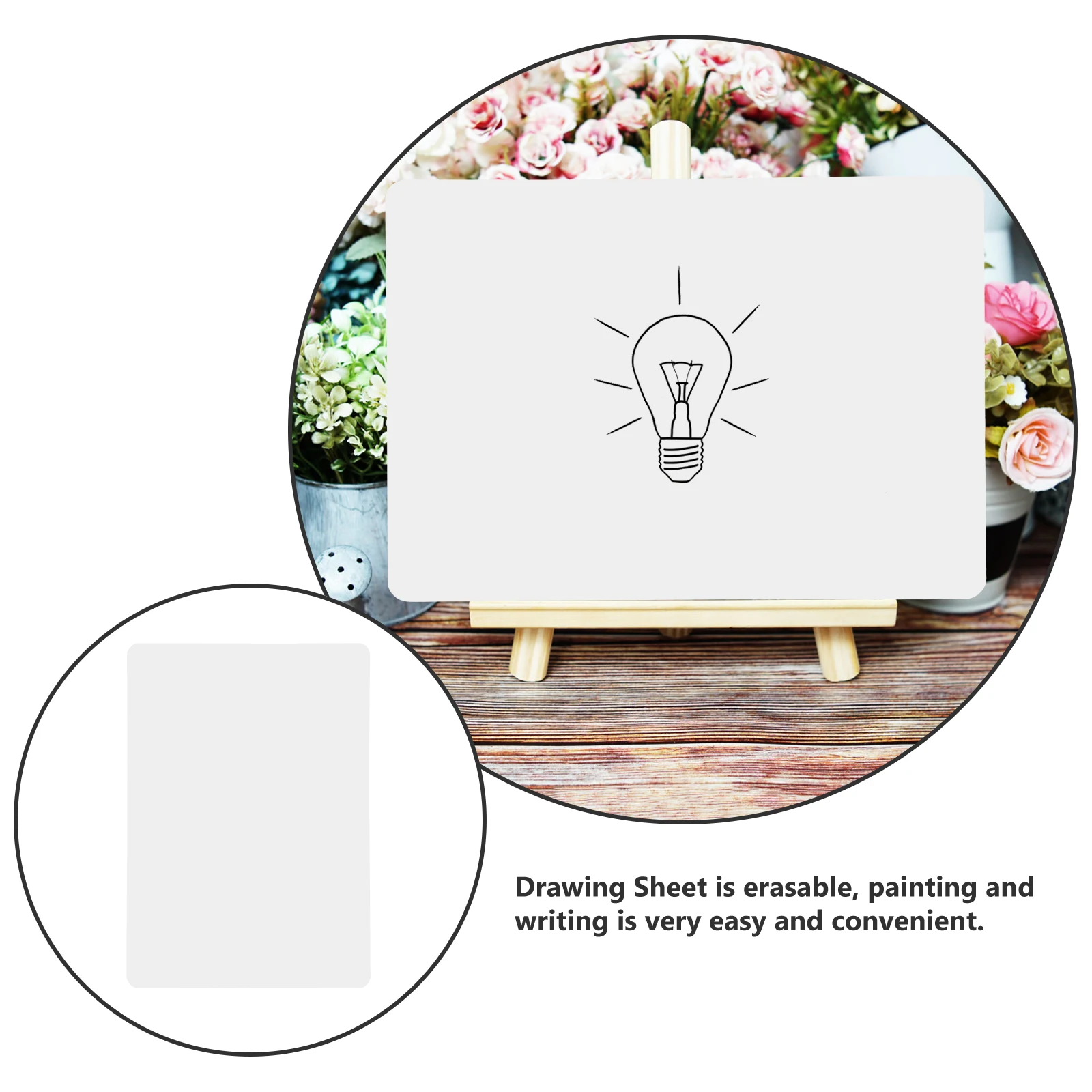 

2pcs Erasable Whiteboard Small Dry Erase Writing Sheet for Students Portable Reusable Notepad Whiteboards Compact Lightweight