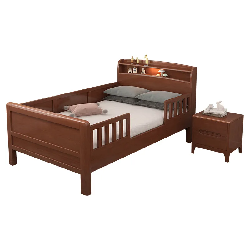 

All solid wood children's widened splicing elderly single bed 1 meter 1.2 meters 1.35 meters
