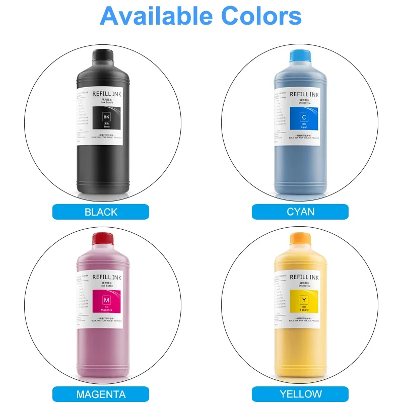 1000ML Pigment Ink Refill Ink For HP 950 951 932 933 952 953 954 955 711 8100 8600 8620 7610 7510 T120 T520 7740 8210 8710