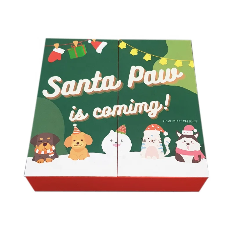 custom.High-End Luxury Advent Calendar Box Custom Structure Design