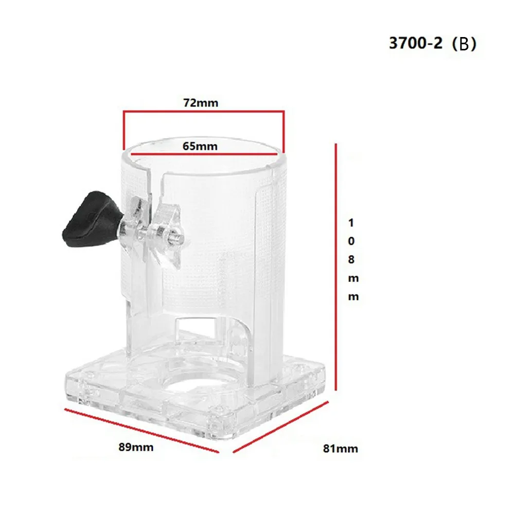 Base de enrutador de madera, cortadora eléctrica para carpintería, cortadora de fresado, Base para Makita RT0701C, WORX WU601