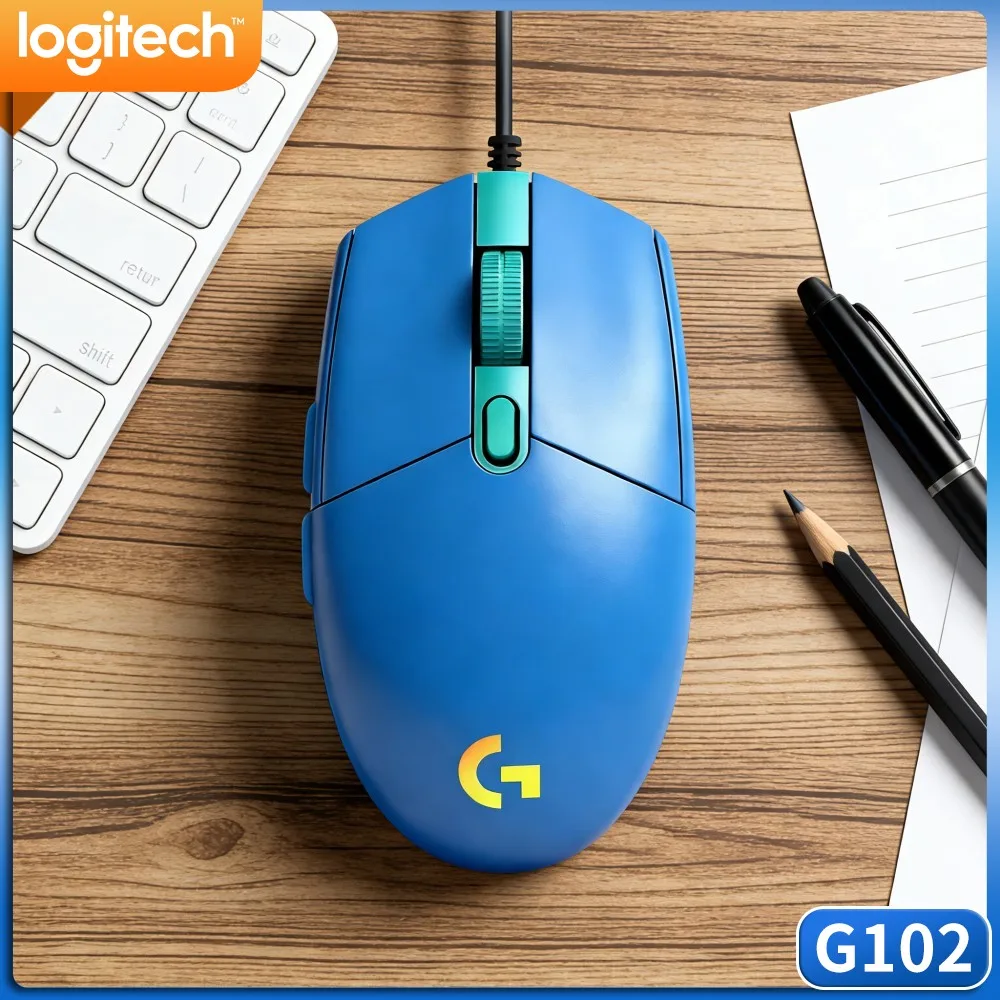 Logitech G102 Prodigy Gaming Mouse,Ergonomic Right Hand Contour,Provide Comfortable Support For Long Time Operation
