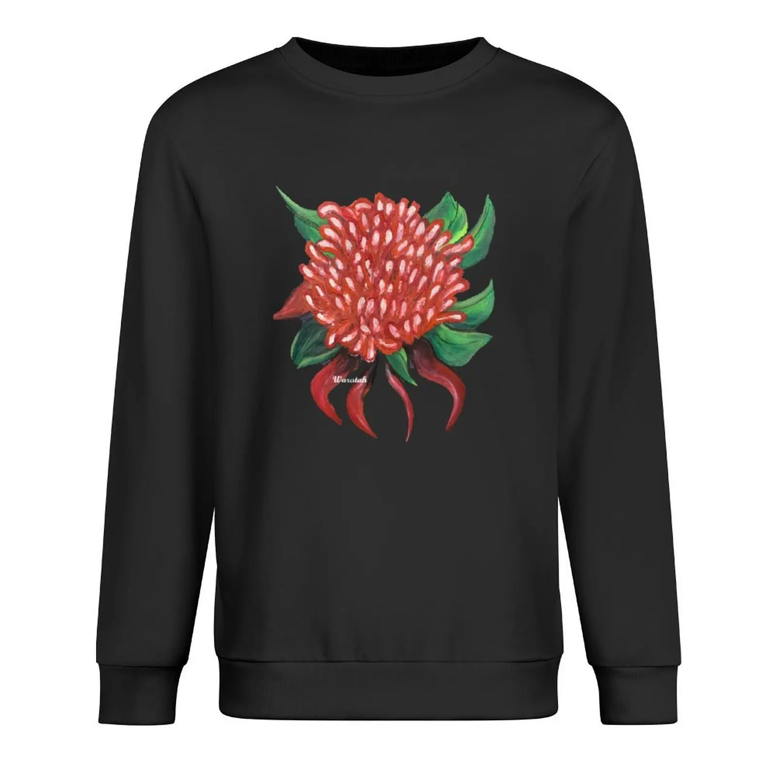 

Australian Native Waratah Flower Pullover korean style clothes men clothing tracksuits mens clothes sweatshirt male