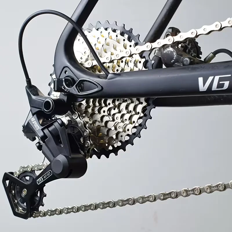 1 Stück VG SPORTS 9/10-Gang MTB Fahrradkassette mit Fahrradkette, passend für HG-Naben 9v 10v 11-40T 11-42T Mountainbike-Teile – Detail 4