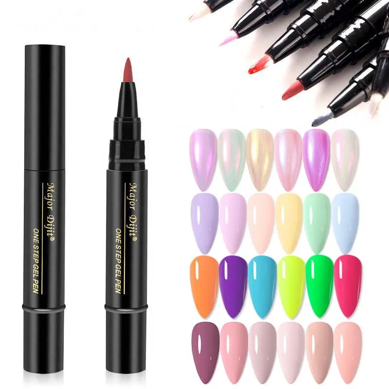 Nail Polishs Pens Colors of Nail Polishs Gel Pens Gel Varnish Quick Drying Pen Nail Color Pen Varnish Pens Nails Art Oil Pen