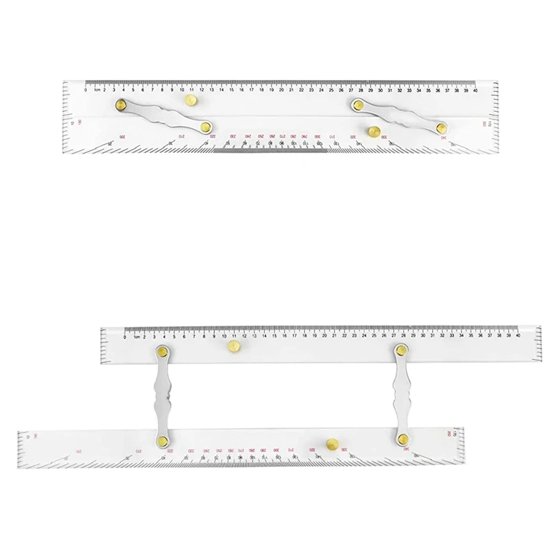 Marine Parallel Ruler Clear Scales, Mapping Points To Pull Parallel Ruler 450MM, Nautical Charts Parallel Ruler For Boat