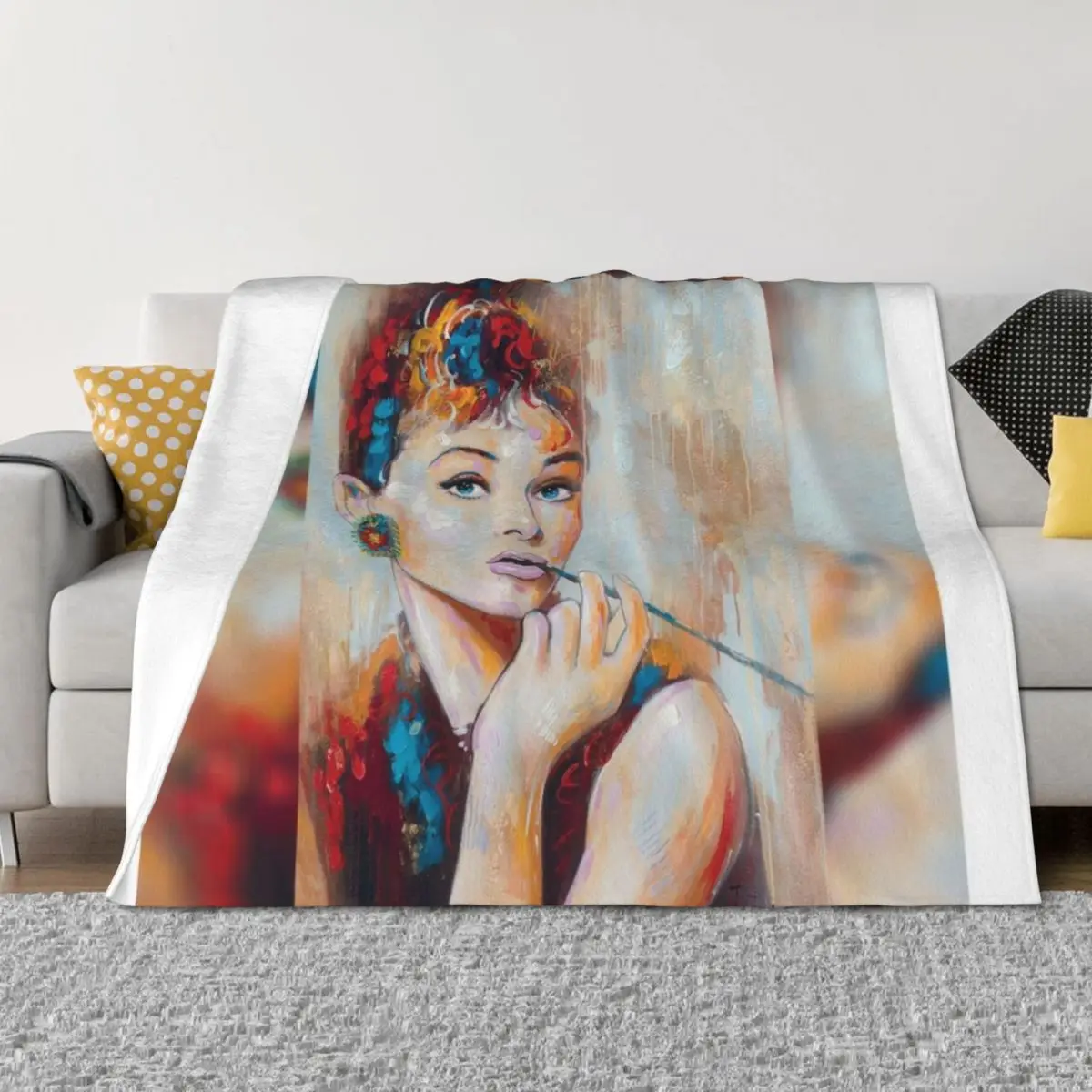 

Audrey Throw Blanket Decorative Beds Bed Shaggy Designers Blankets